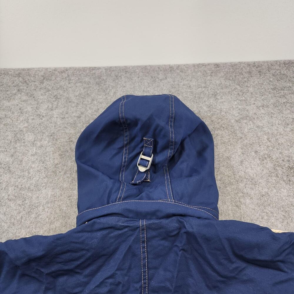 VTG Ellesse Sunflower Jacket Mens Large Pullover Hooded Japan 90s Fleece‎ Lined - Picture 15 of 16